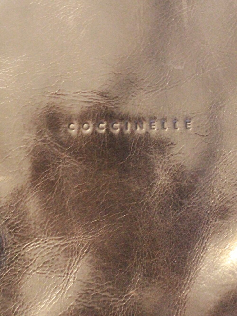 Coccinelle Dark Leather Crossbody Bag